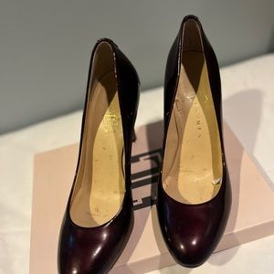 Ivanka deep red heels with box!